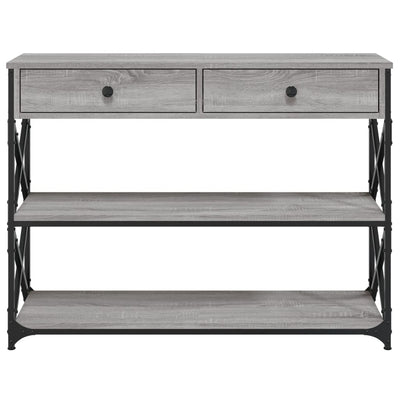 Konsolipöytä harmaa Sonoma 100x28x75 cm tekninen puu