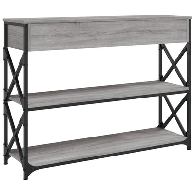 Konsolipöytä harmaa Sonoma 100x28x75 cm tekninen puu