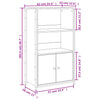 Kaappi ruskea tammi 62x32x103,5 cm tekninen puu