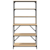 Leipurihylly 6 kerrosta Sonoma-tammi 90x40x180 cm tekninen puu