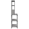 Leipurihylly 6 kerrosta harmaa Sonoma 90x40x180 cm tekninen puu