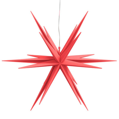 Punainen joulun led-tähtivalo Fredrich 57cm (taitettava)