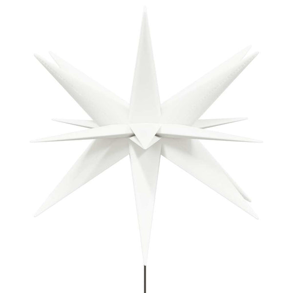 Joulun LED-tähtivalo maapiikillä taitettava valkoinen 57 cm