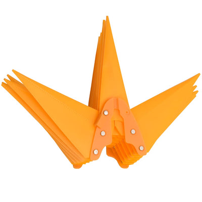 Keltainen joulun led-tähtivalo maapiikillä taitettava Ionuc 57cm