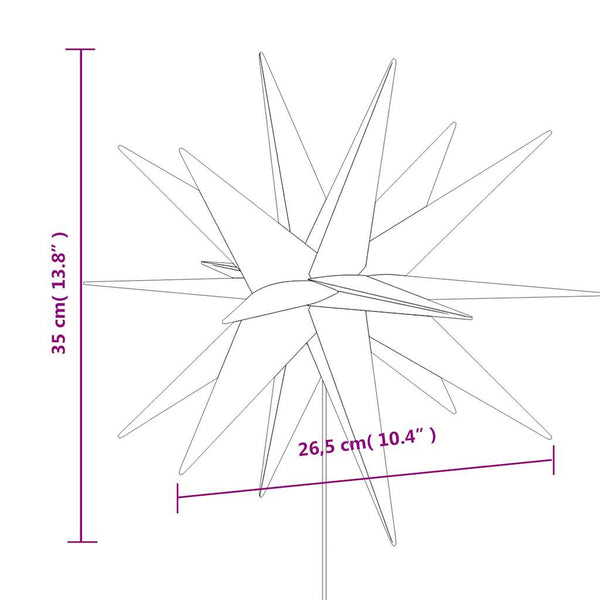 Pun jouluvalot maapiikeillä Frosia 57cm (3 kpl led-valoilla taitettava)