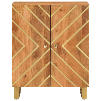 Ruskea ja musta sivukaappi Fiuta 60x33,5x75cm (mangopuu)