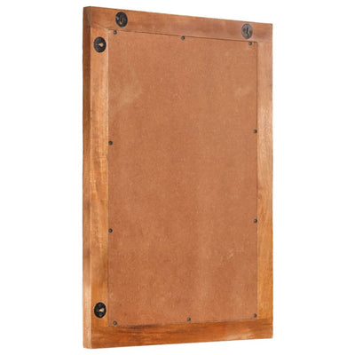 Ruskea kylpyhuoneen peili Ildoco 50x70x3cm (mangopuu ja lasi)