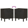 Musta yöpöydät Nadiana 40x33x46cm (2 kpl mangopuu)