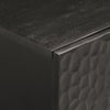 TV-taso musta 105x33x46 cm täysi mangopuu