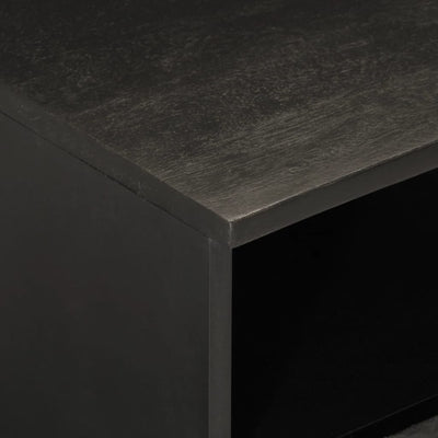 TV-taso musta 70x33x46 cm täysi mangopuu