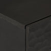 Sivukaappi musta 60x33x75 cm täysi mangopuu