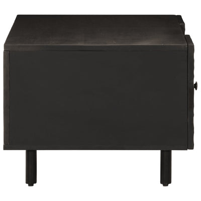 Sohvapöytä musta 100x54x40 cm täysi mangopuu