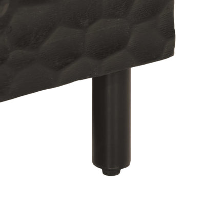 Sohvapöytä musta 100x54x40 cm täysi mangopuu