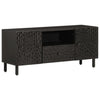 TV-taso musta 105x33x46 cm täysi mangopuu