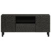 TV-taso musta 105x33x46 cm täysi mangopuu