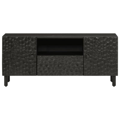 TV-taso musta 105x33x46 cm täysi mangopuu