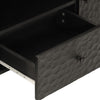 TV-taso musta 105x33x46 cm täysi mangopuu