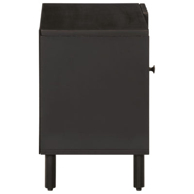 TV-taso musta 80x31x46 cm täysi mangopuu