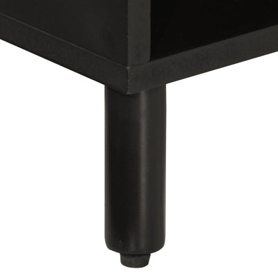 TV-taso musta 80x31x46 cm täysi mangopuu