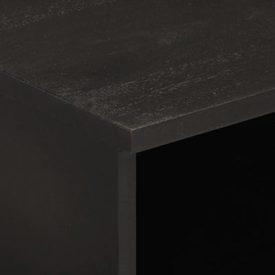 TV-taso musta 100x33x46 cm täysi mangopuu