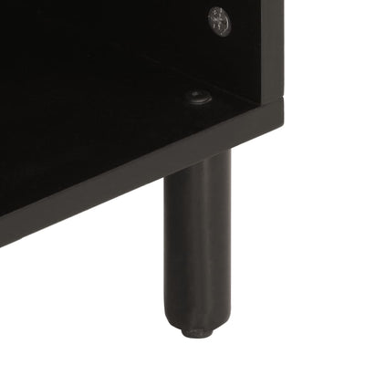 TV-taso musta 100x33x46 cm täysi mangopuu
