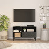 TV-taso musta 80x33x46 cm täysi mangopuu