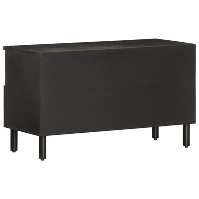 TV-taso musta 80x33x46 cm täysi mangopuu