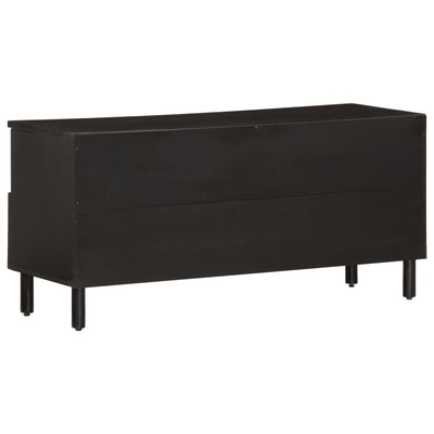 TV-taso musta 100x33x46 cm täysi mangopuu