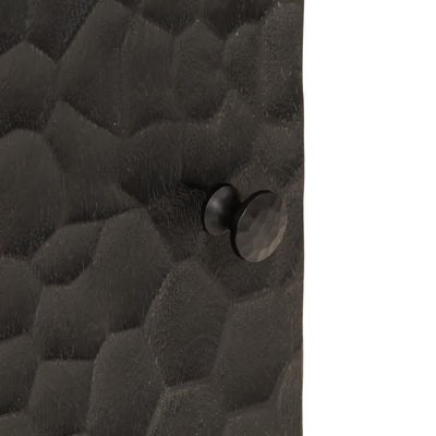 Musta kylpyhuoneen seinäkaappi Hariri 38x33x48cm (mangopuu)