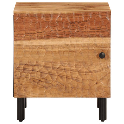 Yöpöydät 2 kpl 40x33x46 cm täysi akaasiapuu