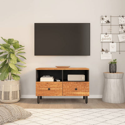 TV-taso 70x33x46 cm täysi akaasiapuu