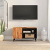 TV-taso 80x33x46 cm täysi akasiapuu