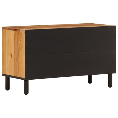TV-taso 80x33x46 cm täysi akasiapuu