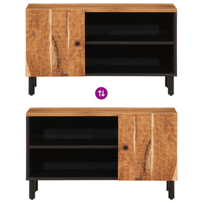 TV-taso 80x33x46 cm täysi akasiapuu