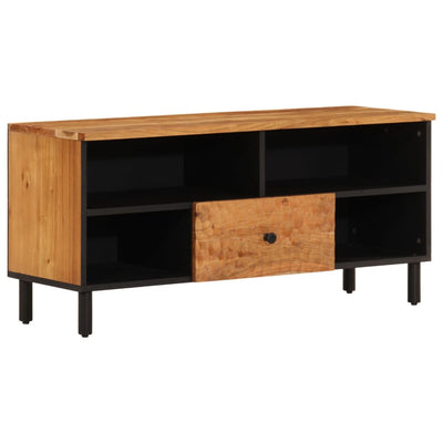 TV-taso 100x33x46 cm täysi akasiapuu