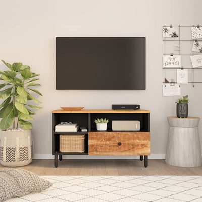 TV-taso 80x33x46 cm täysi akasiapuu