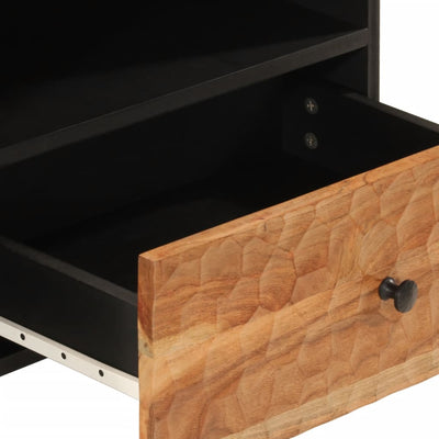 TV-taso 80x33x46 cm täysi akasiapuu
