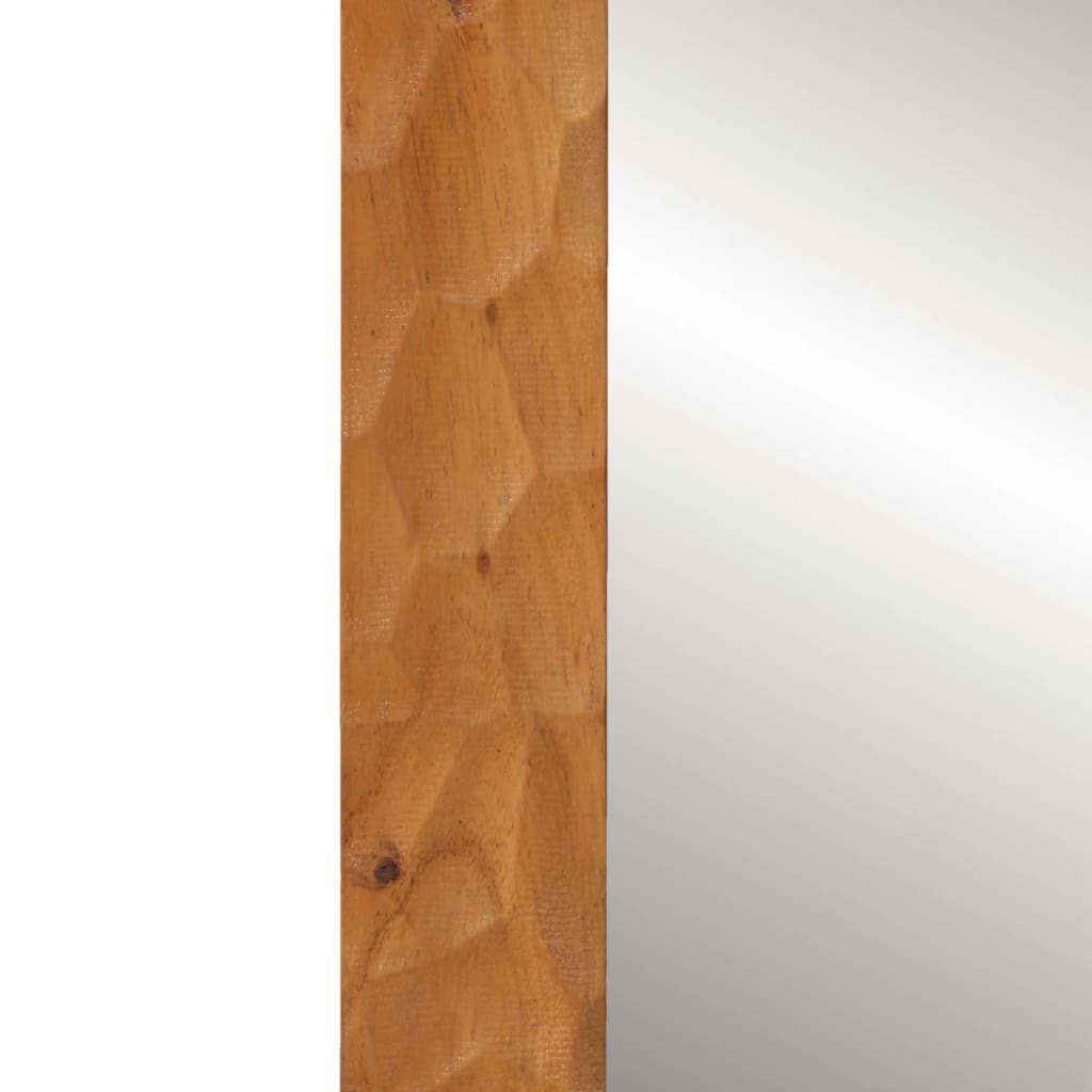 Kylpyhuoneen peili 50x70x2,5 cm täysi akasiapuu ja lasi