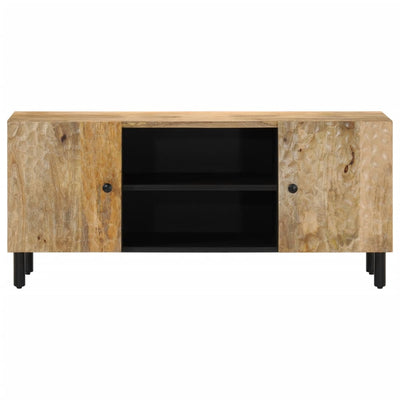 TV-taso 105x33x46 cm täysi mangopuu
