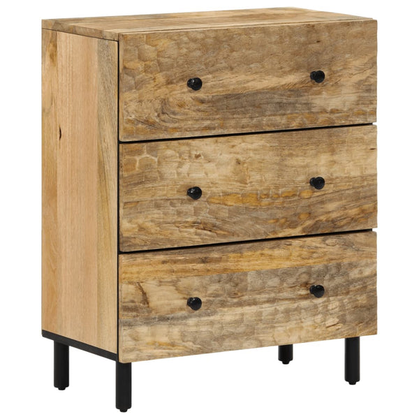 Mangopuusta valmistettu sivukaappi, koko 60x33x75 cm