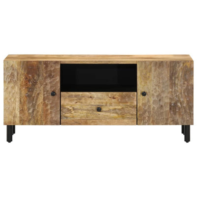 TV-taso 105x33x46 cm täysi mangopuu
