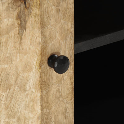 TV-taso 80x31x46 cm täysi mangopuu