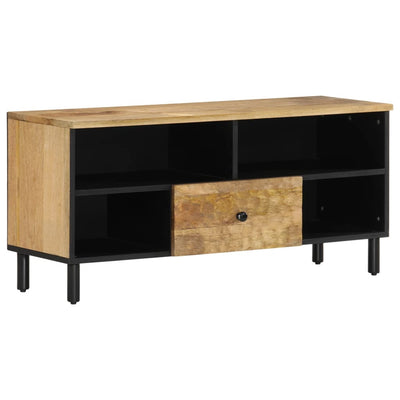 TV-taso 100x33x46 cm täysi mangopuu