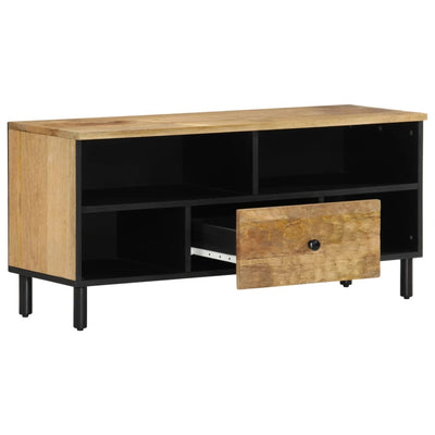 TV-taso 100x33x46 cm täysi mangopuu