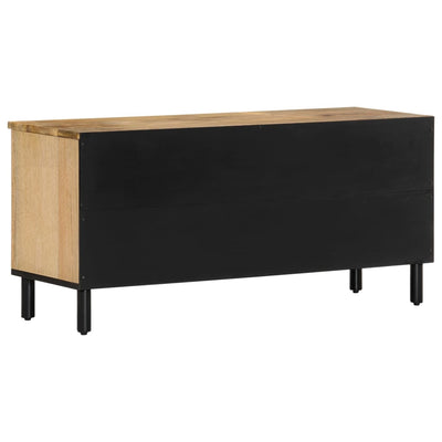 TV-taso 100x33x46 cm täysi mangopuu