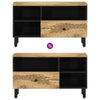 TV-taso 80x33x46 cm täysi mangopuu