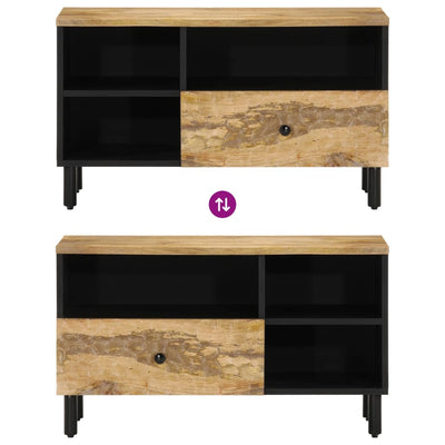 TV-taso 80x33x46 cm täysi mangopuu