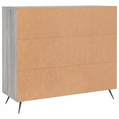 Senkki harmaa Sonoma 90x34x80 cm tekninen puu