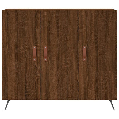 Senkki ruskea tammi 90x34x80 cm tekninen puu