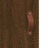 Senkki ruskea tammi 90x34x80 cm tekninen puu